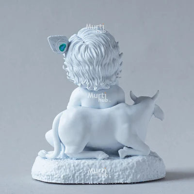 BAAL KRISHNA WITH COW 8 CM