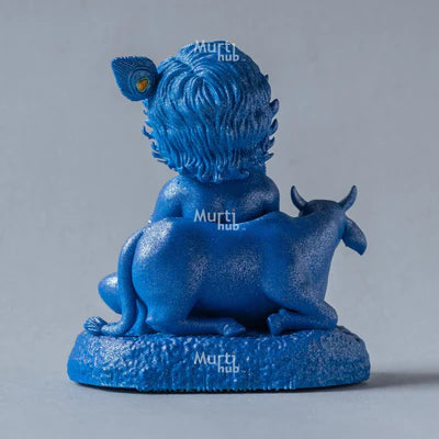 BAAL KRISHNA WITH COW 8 CM