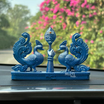 LORD MURUGAN’S OM VEL WITH PEACOCK