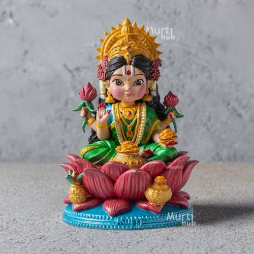 HAND-PAINTED BAAL LAKSHMI MATA IDOL