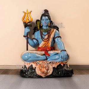MAHADEV SHIVA IDOL – HAND-PAINTED BHOLENATH