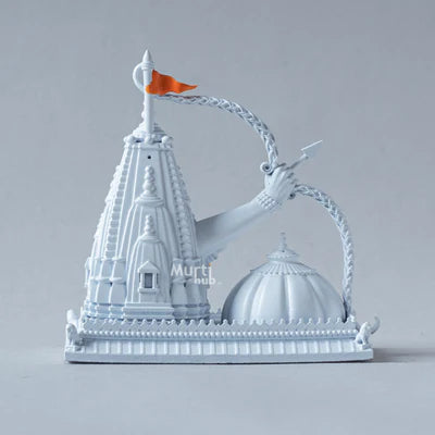 RAM MANDIR WITH LORD RAMA'S HAND HOLDING DHANUSH & BAAN