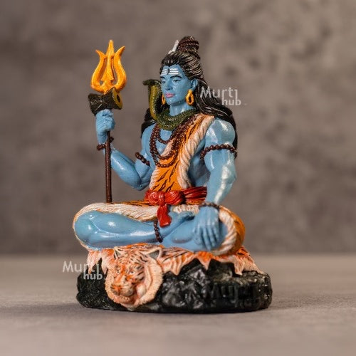 MAHADEV SHIVA IDOL – HAND-PAINTED BHOLENATH
