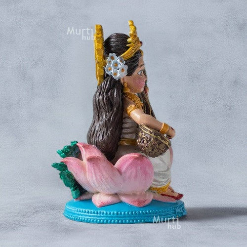 HAND-PAINTED BAAL SARASWATI IDOL