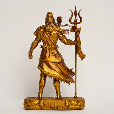 SHIVA-THE PROTECTOR ANTIQUE GOLD
