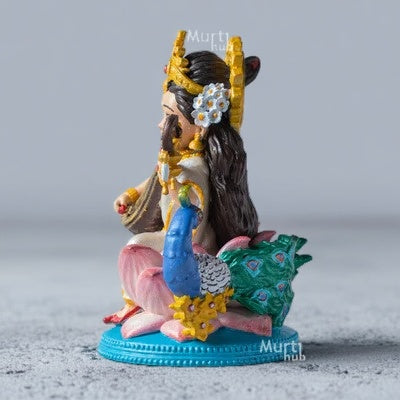 HAND-PAINTED BAAL SARASWATI IDOL