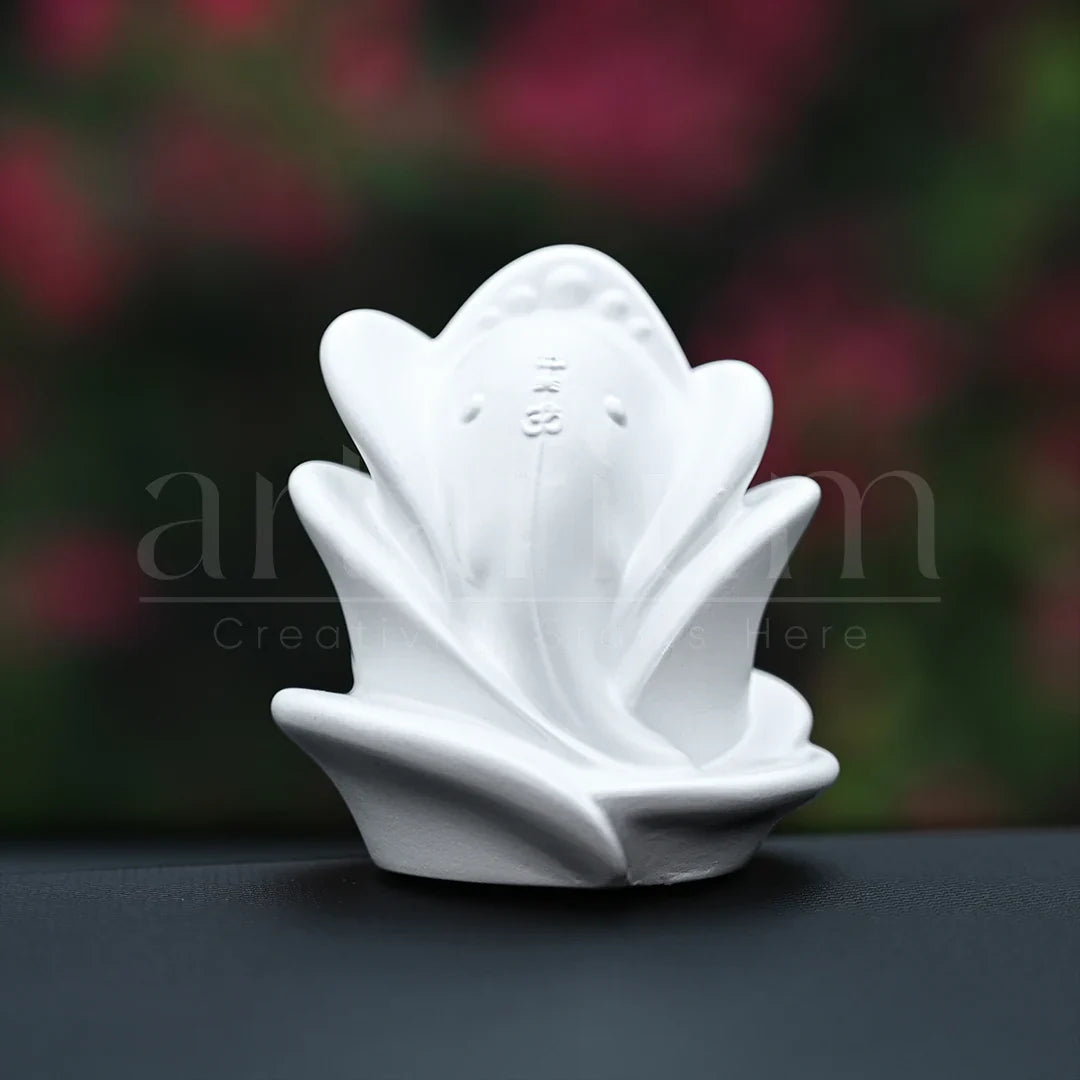 Rose Ganesha Car Dashboard Idol
