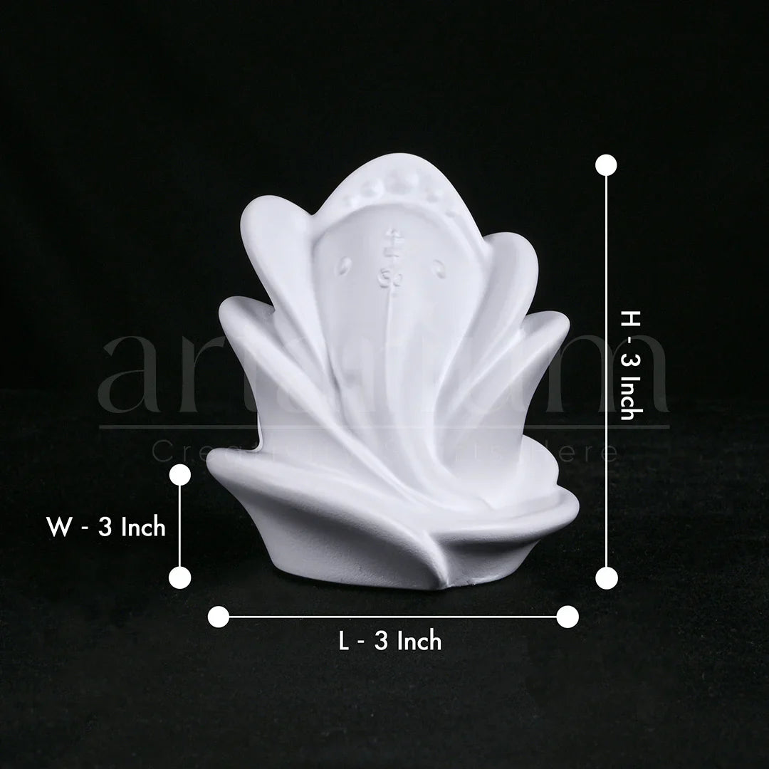 Rose Ganesha Car Dashboard Idol