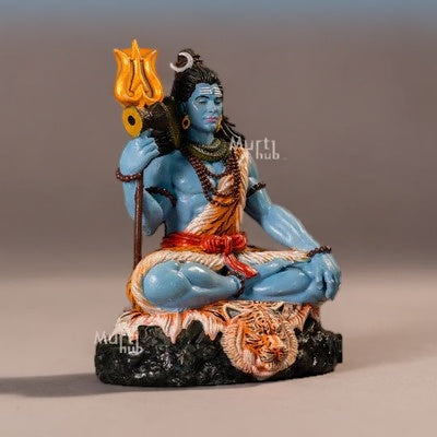 MAHADEV SHIVA IDOL – HAND-PAINTED BHOLENATH