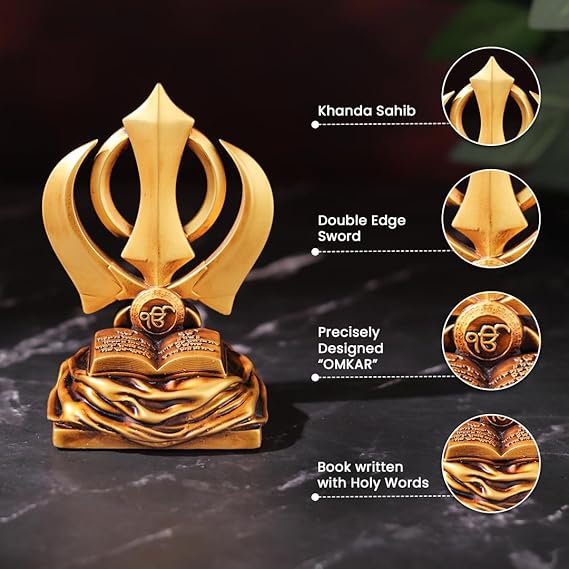 Khanda Sahib for Car Dashboard