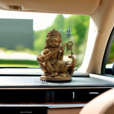 BAAL SARASWATI IDOL FOR CAR DASHBOARD