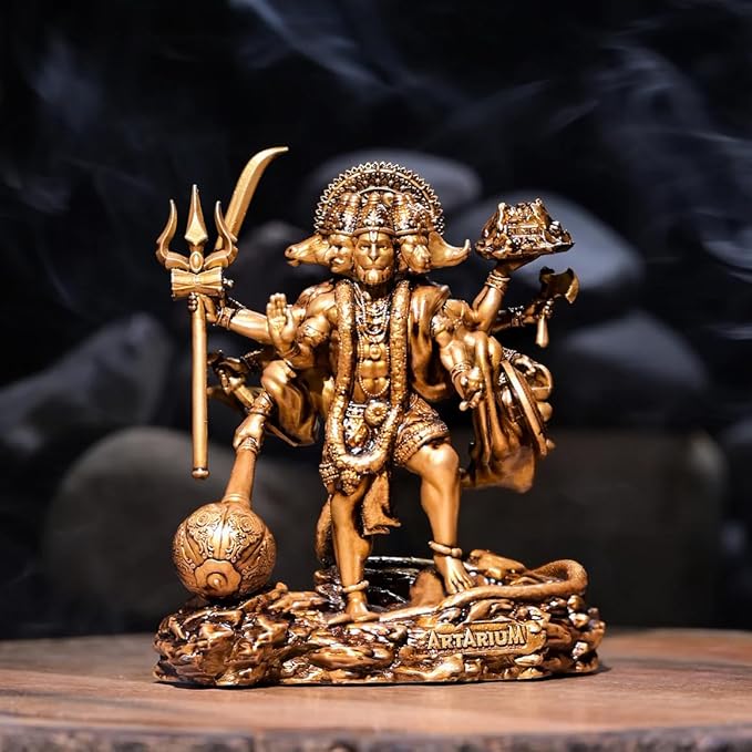 Standing Panchmukhi Hanuman Murti for Car Dashboard