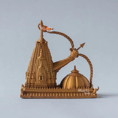 RAM MANDIR WITH LORD RAMA'S HAND HOLDING DHANUSH & BAAN