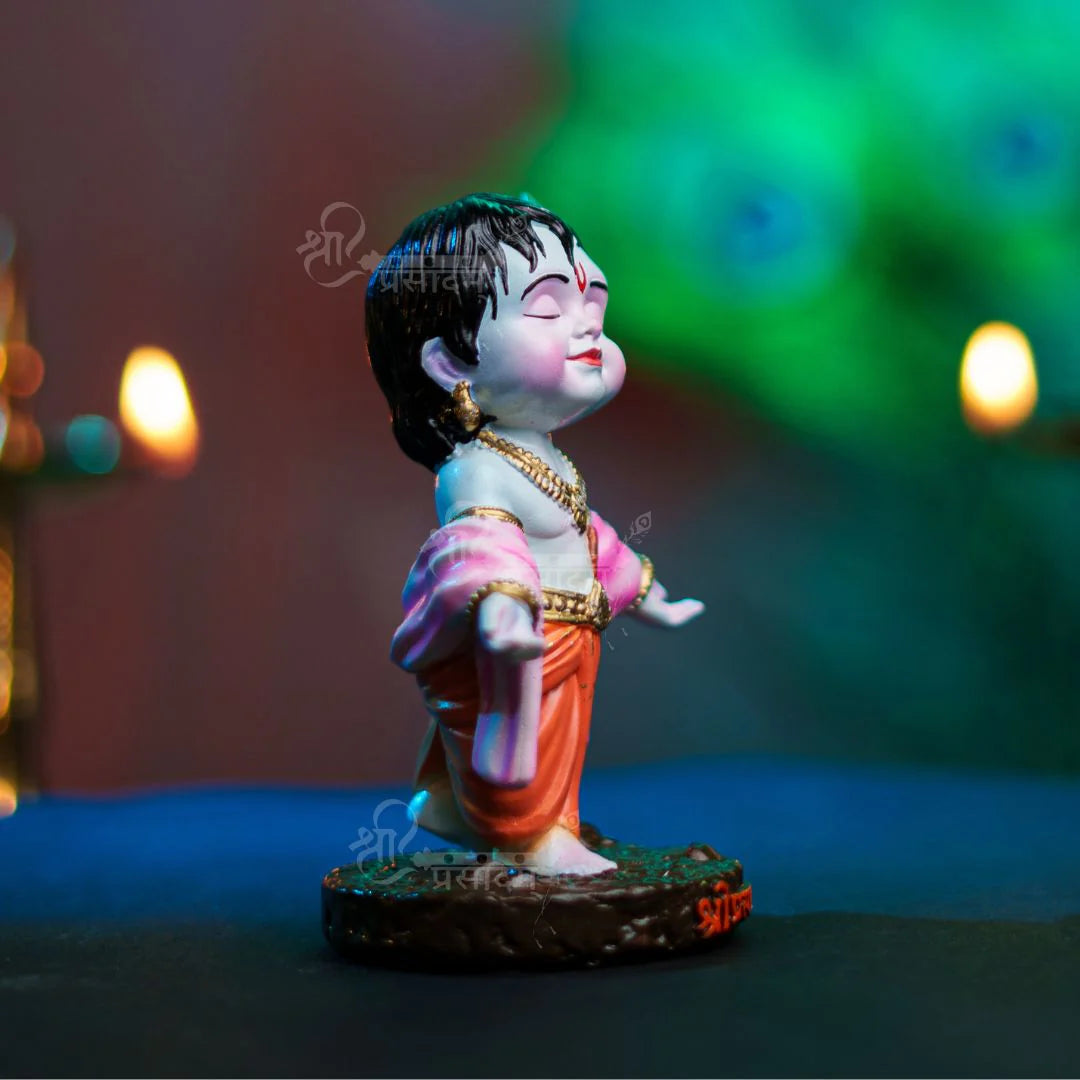 Bal Gopal Idol For Car Dashboard, Puja, & Gift