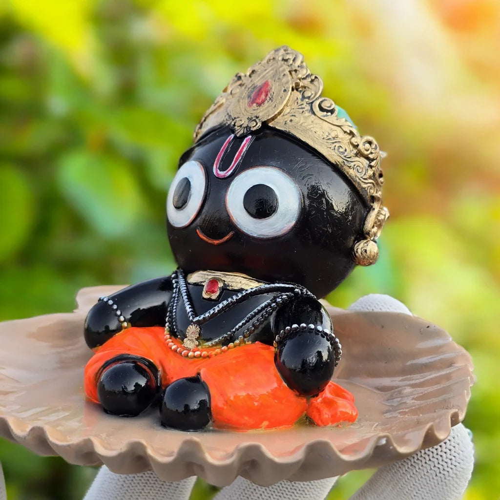 Jai Jagannath Idol | Bal Jagannath Murti on Shankh Base