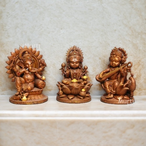 BAAL LAXMI GANESH SARASWATI IDOL TRIO – DIVINE DASHBOARD