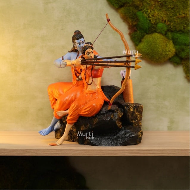 RAM SITA ARCHERY IDOL FOR CAR DASHBOARD