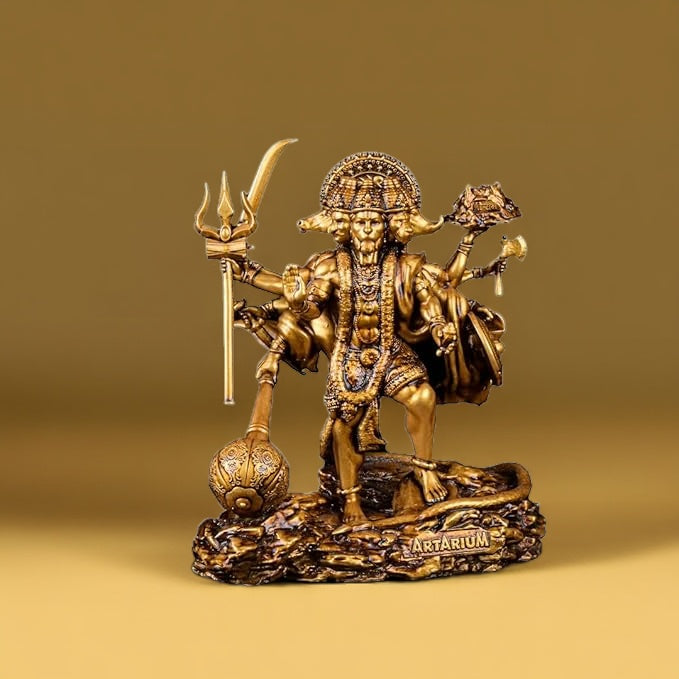 Standing Panchmukhi Hanuman Murti for Car Dashboard