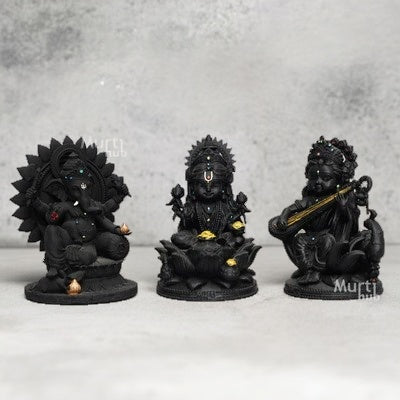 BAAL LAXMI GANESH SARASWATI IDOL TRIO – DIVINE DASHBOARD