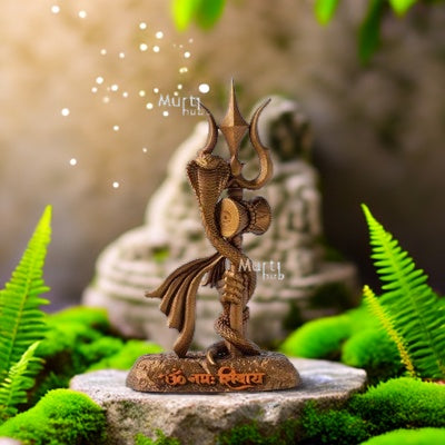 SHIVA'S TRISHUL DAMRU CAR DASHBOARD