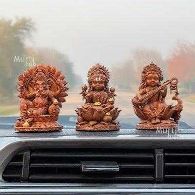 BAAL LAXMI GANESH SARASWATI IDOL TRIO – DIVINE DASHBOARD