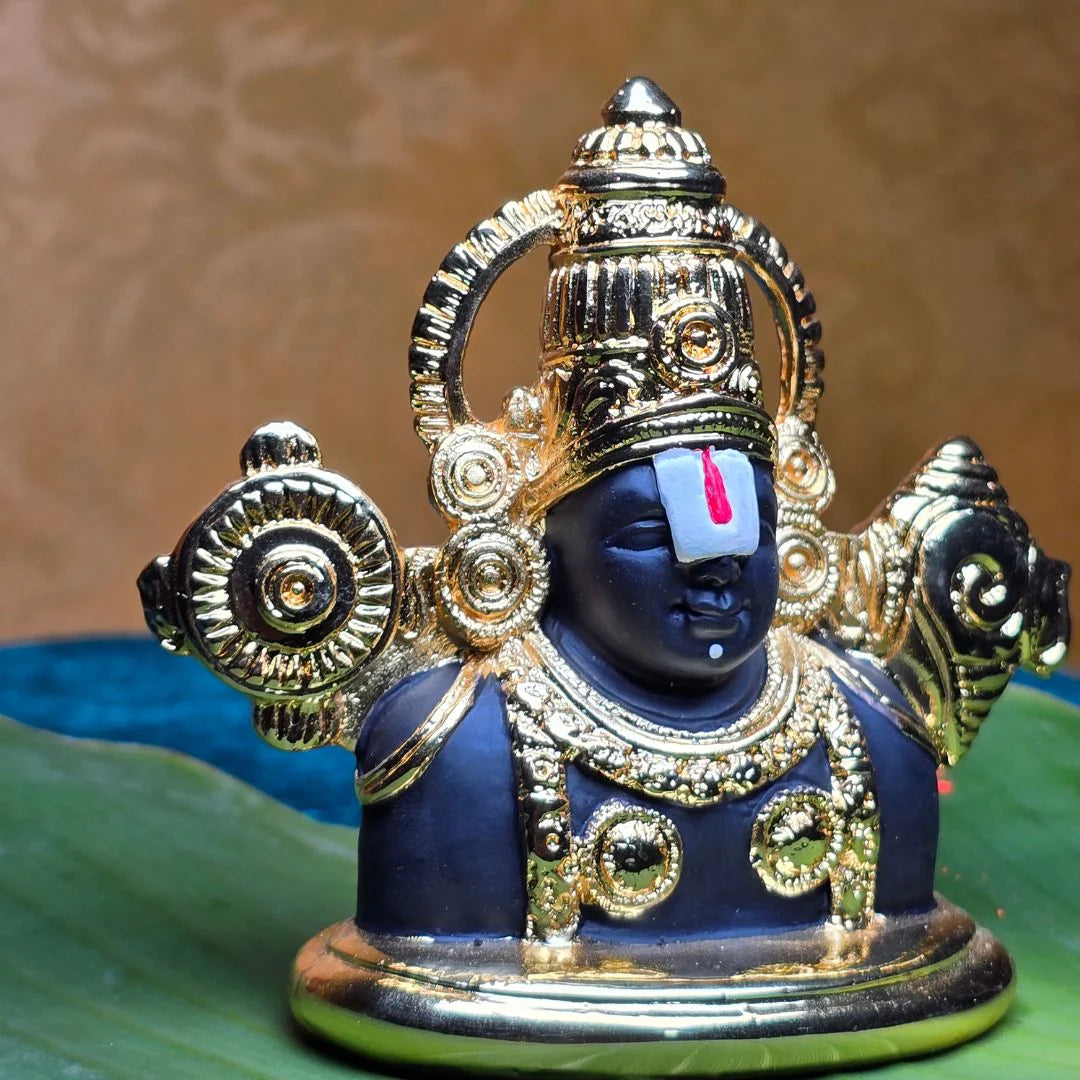Lord Venkateswara Statue Tirupati Balaji Idol for Car Dashboard, Gift, Temple, Pooja, and Home