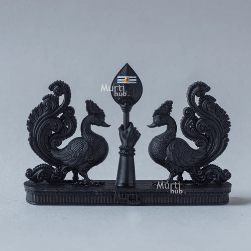 LORD MURUGAN’S OM VEL WITH PEACOCK