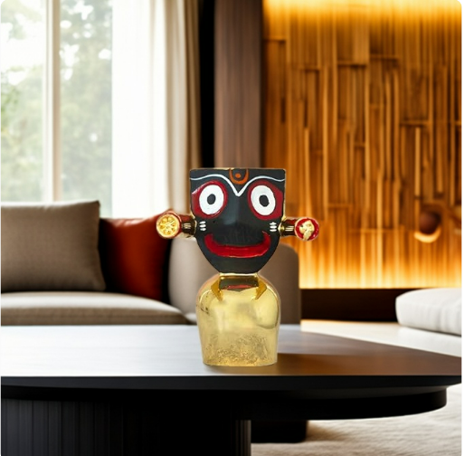 Lord Jagannath Murti - Gold Plated