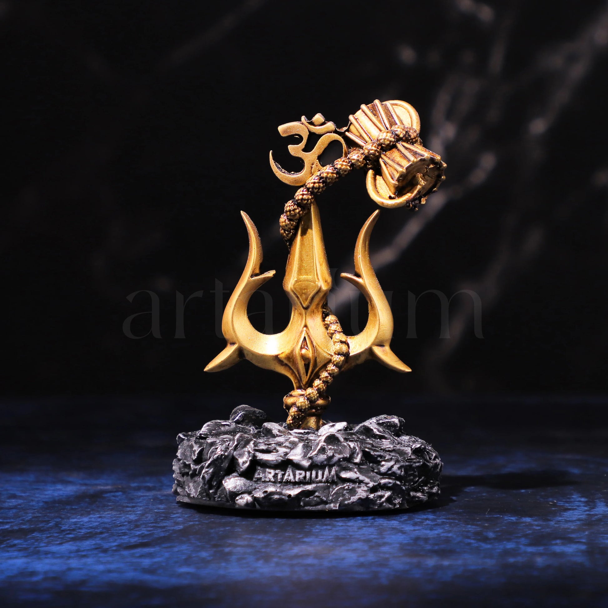 Lord Shiva Trishul With Damru Car Dashboard