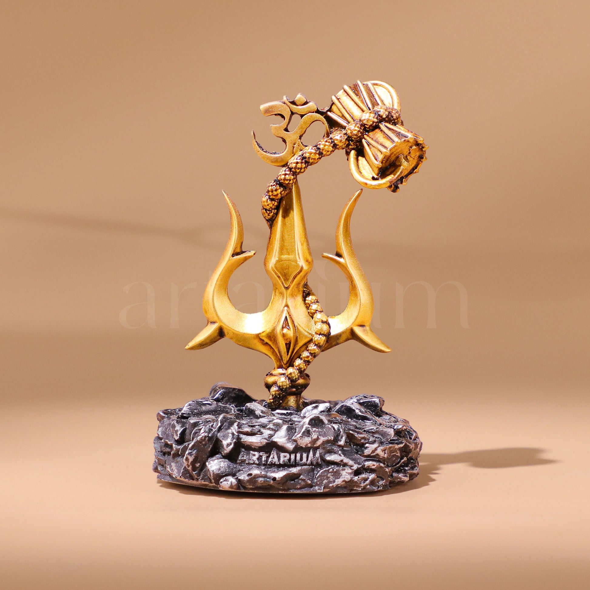 Lord Shiva Trishul With Damru Car Dashboard
